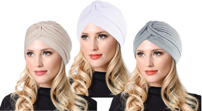PAROPKAR Solid Skull Cap Cap(Pack of 3)