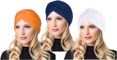 PAROPKAR Solid Skull Cap Cap(Pack of 3)