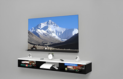 Artival Crafts Wooden TV Unit for Living Room | Entertainment Unit | TV Stand with Storage Engineered Wood TV Entertainment Unit(Finish Color - White & Black, DIY(Do-It-Yourself)) Artival Crafts Wooden TV Unit for Living Room | Entertainment Unit | TV Stand with Storage Engineered Wood TV Entertainment Unit(Finish Color - White & Black, DIY(Do-It-Yourself))