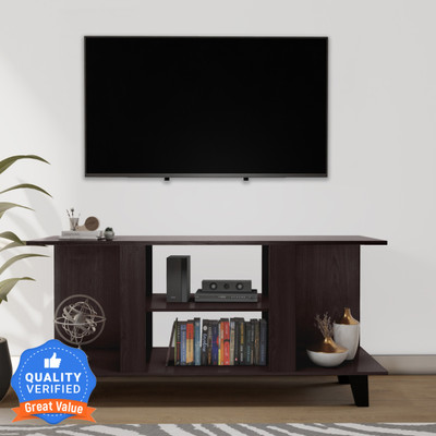 Flipkart Perfect Homes Congo Engineered Wood TV Entertainment Unit(Finish Color - Wenge, Knock Down)
