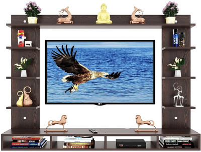 SOAMI; CARVING THE FUTURE OF WOODS TV ENTERTAINMENT UNIT Engineered Wood TV Entertainment Unit(Finish Color - Pre lam weinge brown, DIY(Do-It-Yourself))