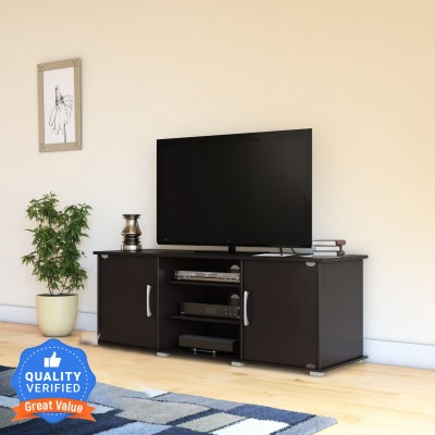 Flipkart Perfect Homes Riobo Engineered Wood TV Entertainment Unit(Finish Color - Melamine Wenge, Knock Down)