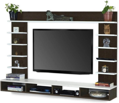 sss craft Engineered Wood TV Entertainment Unit(Finish Color - Brown White, DIY(Do-It-Yourself))