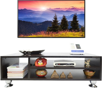 RIPPLEWUDS Wall Mount TV Entertainment Unit/with Set Top Box Stand/Tv Cabinate Engineered Wood TV Entertainment Unit(Finish Color - Wenge, Pre-assembled)