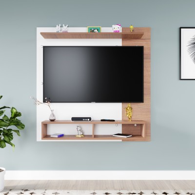 CuteKitchen CK ET 223 Engineered Wood TV Entertainment Unit(Finish Color - Mahogany and Frosty white, DIY(Do-It-Yourself))