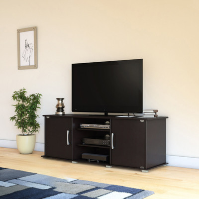 Flipkart Perfect Homes Riobo Engineered Wood TV Entertainment Unit(Finish Color - Melamine Wenge, Knock Down)