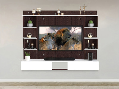 TheGoodLuck 24 to 32 Inches Wooden TV Cabinet Showcase Stand panel wall unit Engineered Wood TV Entertainment Unit(Finish Color - 24-32 Inch - Without Fitting, Knock Down)