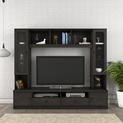 Flipkart Perfect Homes Webster Engineered Wood TV Entertainment Unit(Finish Color - Melamine K Wenge, Knock Down)
