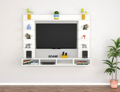 RADHACRAFT Engineered Wood TV Entertainment Unit(Finish Color - White Matt, DIY(Do-It-Yourself))