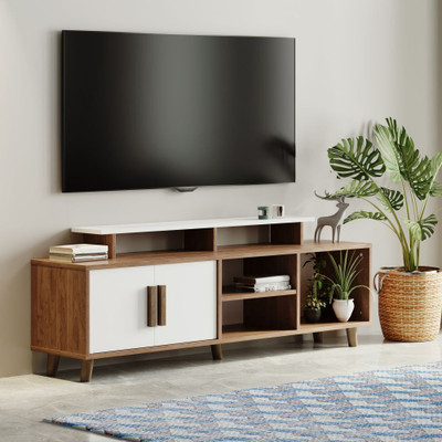 Wakefit Eris Engineered Wood TV Entertainment Unit(Finish Color - Wenge & Frosty White, Knock Down)