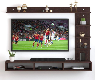 ONEDEEP 1 lcd unit Engineered Wood TV Entertainment Unit(Finish Color - Brown, DIY(Do-It-Yourself))