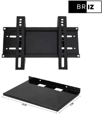 BRIZ wall bracket 14-32 inch All Brands LED TV set top box stand Combo Fixed TV Mount