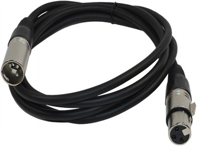 BALRAMA  TV-out Cable New Arrival New Arrival 1.5mtr 3 Pin XLR Male to XLR Female Microphone Cable Mic(Black::White::Multi, For Projector)