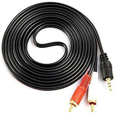 DRM  TV-out Cable AUX Cable 1.5 m 3.5mm Cable Home Theater, with 2RCA connectors(Black, For Home Theater, 1.5 m)