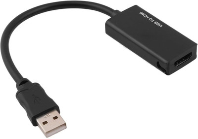 Sancy  TV-out Cable USB 2.0 to HDMI Adapter for Multiple Monitors Smart(Black, For TV, 0.25 m)