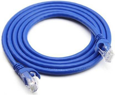 SRDE  TV-out Cable Lan cable wire 2m(Blue, For Computer, 2 m)