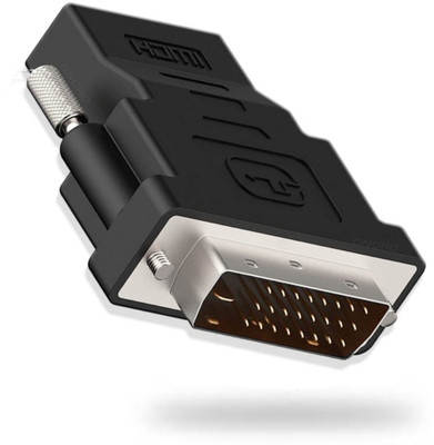ONCRO  TV-out Cable DVI to HDMI Converter , HDMI female to DVI male Adapter(Black, For Projector)