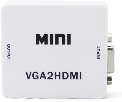 Ophion  TV-out Cable Compact VGA to HDMI converter Box(White, For TV)