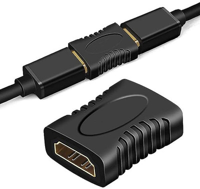 SVDK  TV-out Cable HDMI Female to HDMI Female Cable Adapter Extender Coupler(Black, For TV)