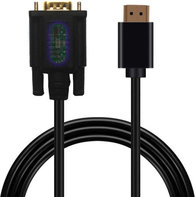 RyzCare  TV-out Cable HDMI Male to VGA Male D-SUB 15 Pin M/M Adapter Converter Cable(Black New, For Computer, 1.5 m)
