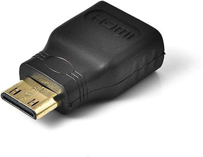 RAREGEAR  TV-out Cable HDMI to Mini HDMI Converter Adapter Mini HDMI Adapter HDMI V1.4 Ethernet 1080P(Black, For Camera)