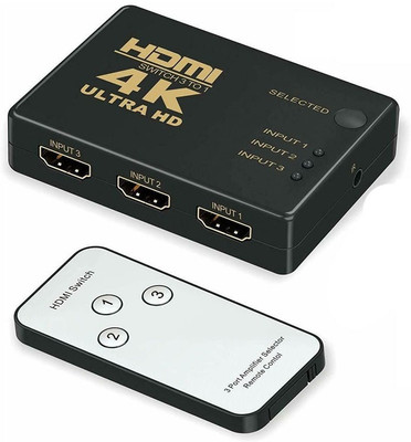 SOUDAMINI  TV-out Cable 4K HDMI SWITCH 3 IN 1 OUT(Black, For TV)