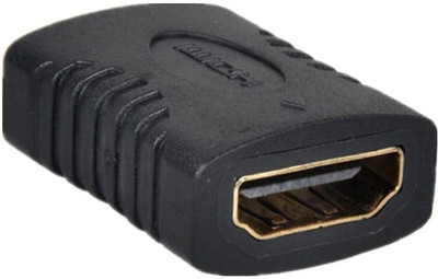 Sancy  TV-out Cable (Pack 2)Gold Plated HDMI Female to Female Coupler Extender Connector(Black, For Laptop)