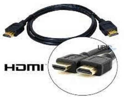 Shield plus  TV-out Cable HDMI CABLE BLACK-GOLD PLATED-HIGH SPEED DATA (1.5 MITIER)(Black, For Computer, 1.5 m)