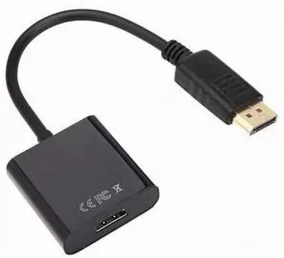 omkar  TV-out Cable DP To Hdmi Adapter Cable(Black, For Computer)