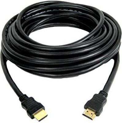 PP  TV-out Cable HIGH SPEED 4K Cable Male-Male 5M Supports Computer, Projectors, TV(Black, For Computer)