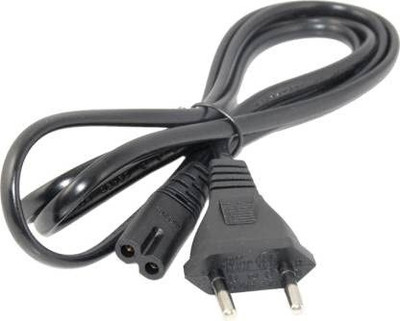 Prowans  TV-out Cable 2 Pin Power Cable Cord - Laptop adapter/Camera/Printer/Adapter/Charger -1.5m(Black, For Computer)