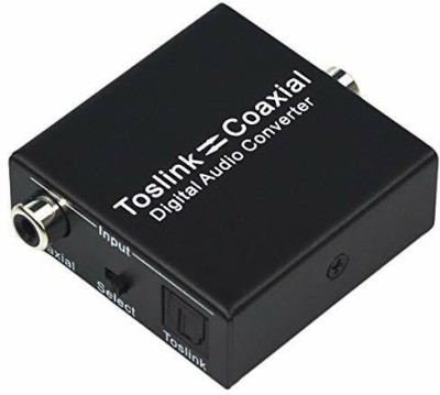 Etzin  TV-out Cable Digital 2-Way Audio Converter Optical SPDIF Toslink to Coaxial EPL-166TC(Black, For TV)