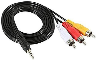 CVX TV-out Cable aux cabel 2rc-1.5m(Black, For PlayStation) CVX TV-out Cable aux cabel 2rc-1.5m(Black, For PlayStation)
