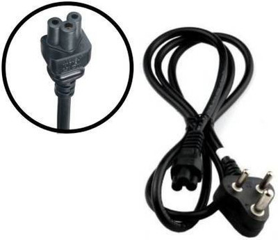 NIHAKA  TV-out Cable aptop Power Cable Cord- 3 Pin Charger 90 W Adapter(Black, For Laptop)