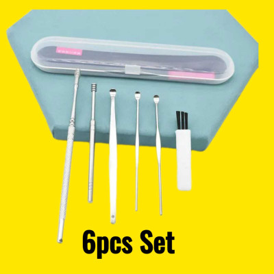 FlyTouch Earwax Removal Kit Ear Picker Set With Case Ear Wax Remover Ear Cleaner Tool Kit