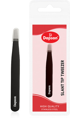 DAPSON Slant Tip Tweezer – Precision Eyebrow & Facial Hair Remover for Women & Men