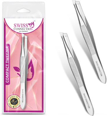 Swiss Connection Tweezers for Eyebrows - Pointed Precision Tweezers for Eyebrows & Ingrown