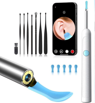 KIZJORYA Ear Cleaner with Camera and Light, Ear Wax Removal Kit with 1296P Otoscope