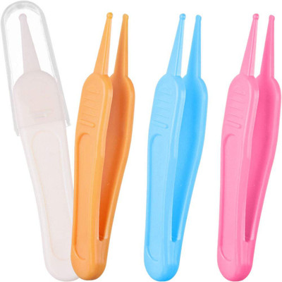 Niralasa 4 Pieces Nose Cleaning Tweezers Safe and Effective Clip Care Ear Nose Clean Tool