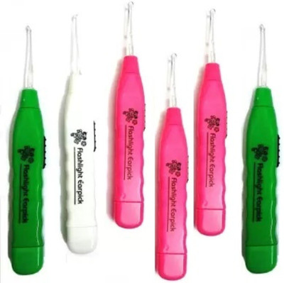 Newvent Pack of 6 Ear Cleaning tools LED Flashlight EarPick Ear Wax light_Remover