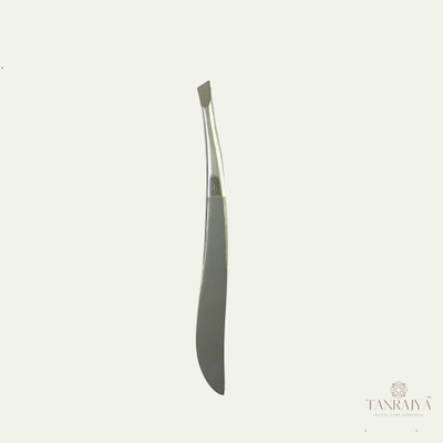 TANRAJYA Slant Tip Precision Eyebrow Tweezer | Stainless Steel Hair Plucker|Pack of 1