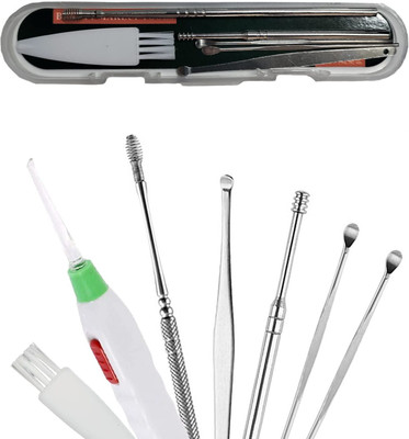 Kinematic Enterprise Ear Wax Cleaner Tools kit Stick Set Spring Curette with Keychain Box(6 ml, Set of 1)