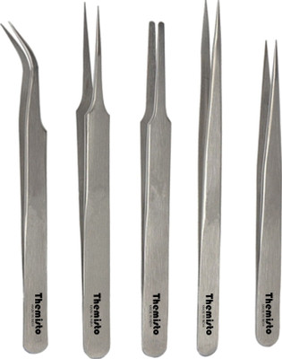 tHemiStO 5 in 1 Satinless Steel Tweezer Set