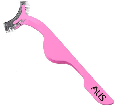 alis False Eyelashes Applicator Tool Eyelash Extension Pink Tweezers Remover Clip Tweezers Nipper (AL-051)PINK