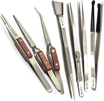 ATAR Jewelry Making Tweezers Tool Fiber Grip Cross Locking Soldering Tweezer Tool