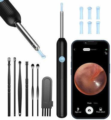 JRS TRADERS Ear Wax Removal Tool Kit with HD Camera Wifi Connection Reusable Endoscope Tool