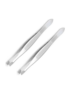 Jeeny Eyebrow Plucker Tweezer Set For Men And Women, Slant Tip, Flat Tip And Pointed Tip Hair Plucker