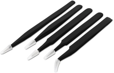 onechance Anti-Professional Tweezers for Eyebrow, Hair Removal, Electronic kit(pack of 5)