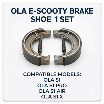 Omnicart OLA S1 OLA S1 PRO OLA S1 AIR OLA S1 SX OLA S1/S1 AIR/S1X/S1 PRO Rear Brake Shoe(Plain Pack of 1 NA Scooty)