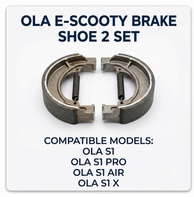 Omnicart OLA S1 OLA S1 PRO OLA S1X OLA S1 AIR S1 S1 PRO S1 AIR S1X REAR BRAKE SHOE Rear Brake Shoe(Plain Pack of 2 NA Scooty)